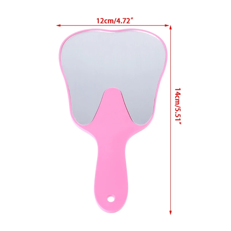 

1 PCS Cute Handle Dental Mirror Tool Unbreakable Patient Hand Mirrors