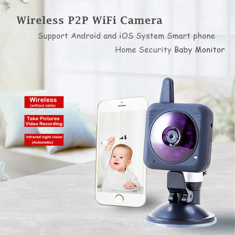 Камера Портативный Wi Fi Ребенок Камеры Видео Baby Monitor Видеокамера Ночного Видения