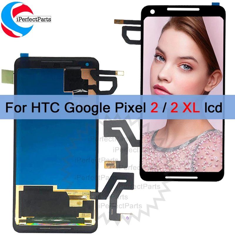 ЖК дисплей AMOLED для HTC Google Pixel 2 XL XL2 сенсорный экран стеклянный дигитайзер в сборе