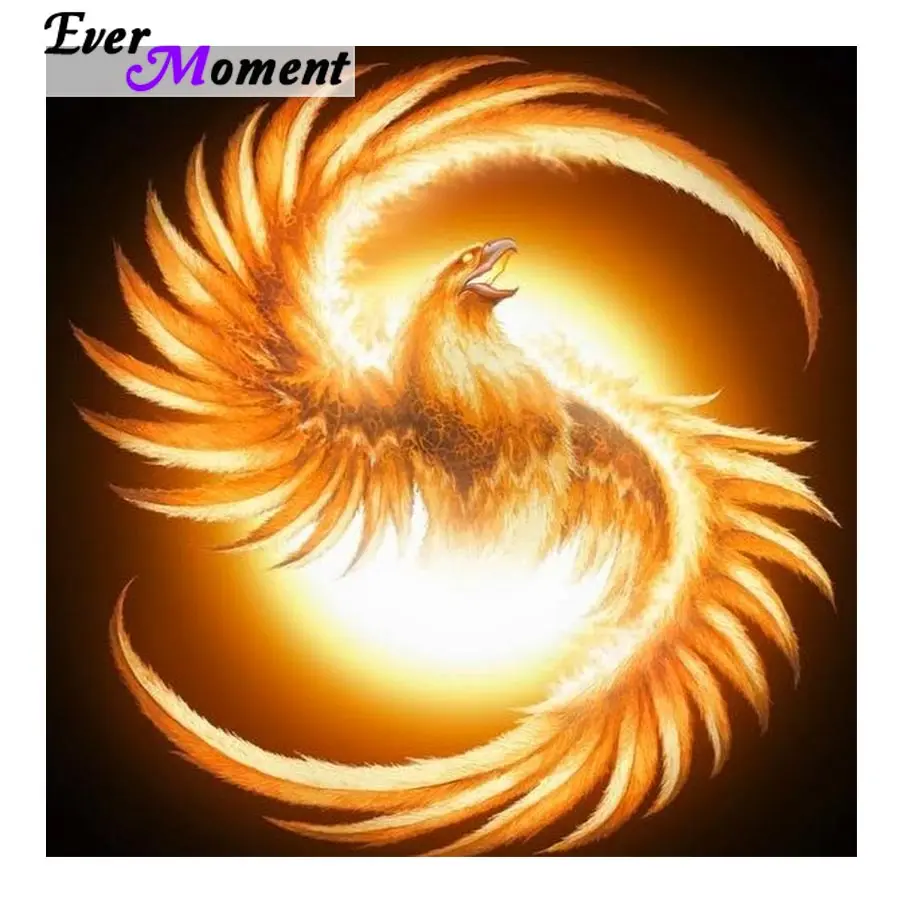 

5D алмазная живопись «сделай сам», алмазная вышивка с животными, квадратная Алмазная мозаика, вышивка крестиком, рукоделие, Феникс ASF630