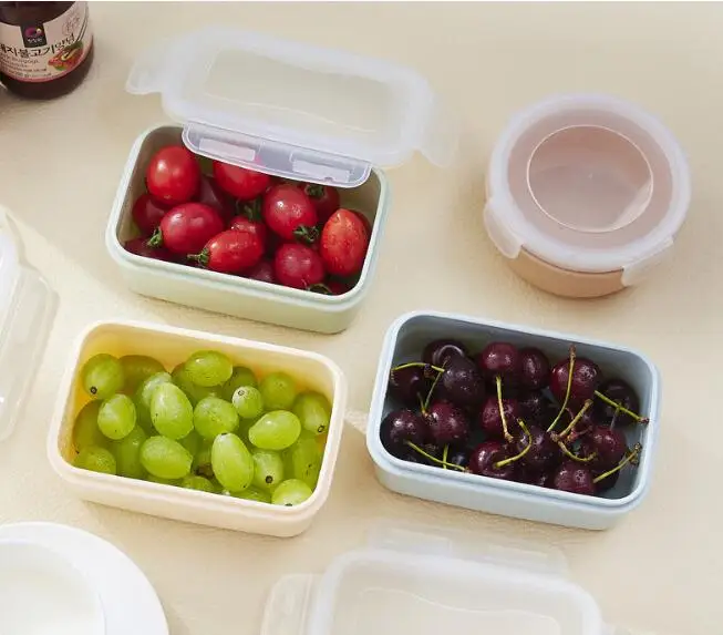 1 шт. круглые прямоугольные микроволновые коробки для обеда контейнер хранения