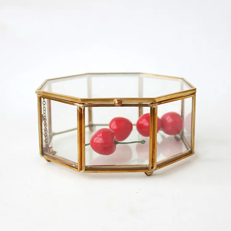Jewelry box glass jewelry storage box gifts