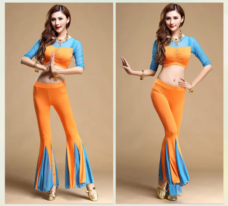 Комплект для индийского танца живота комплект из 3 предметов топ штаны и пояс 4