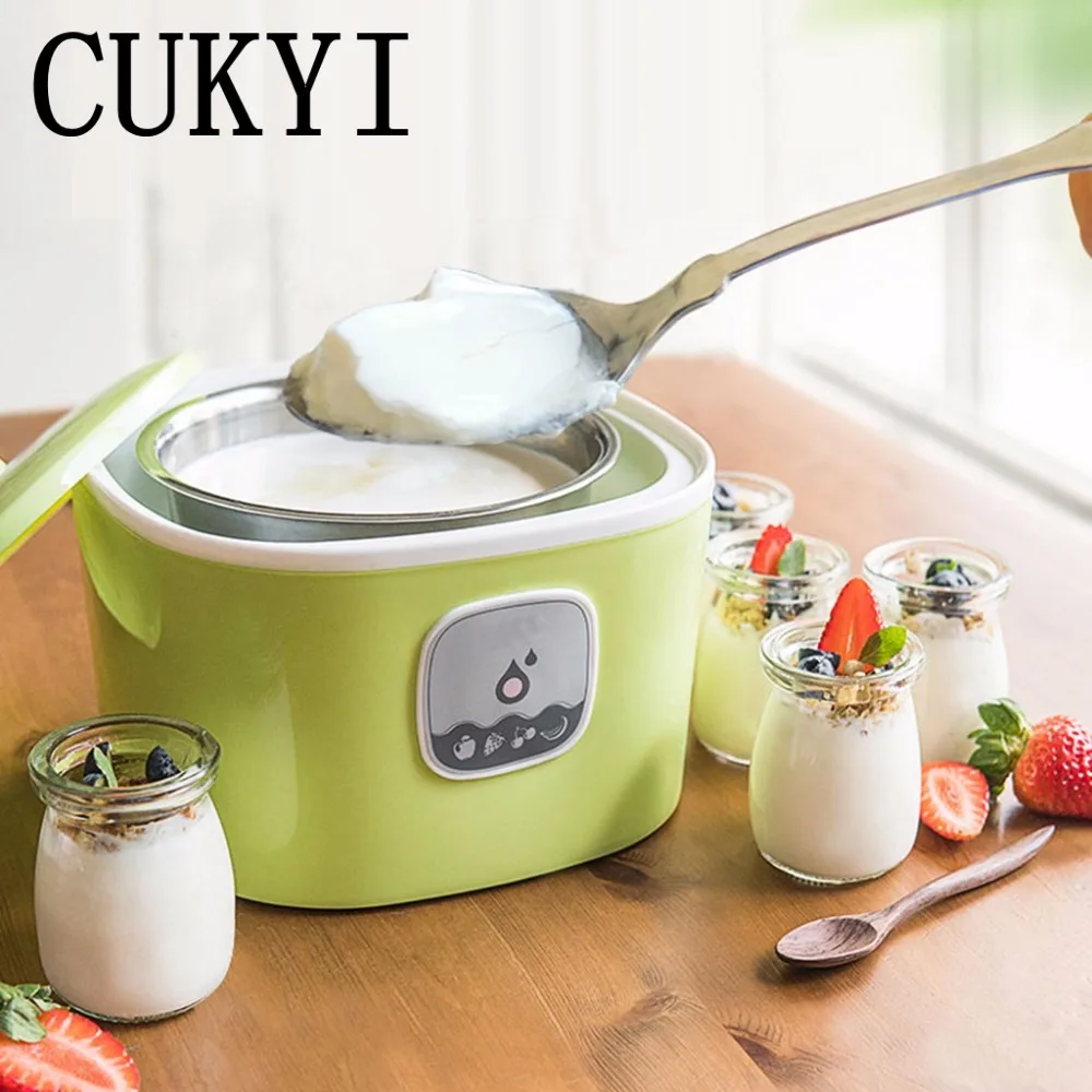 CUKYI Автоматическая электрическая Йогуртница 5 стеклянных банок