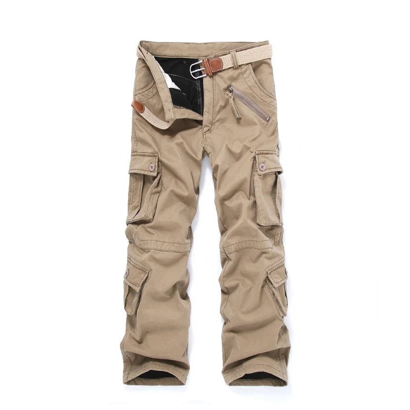 Брюки карго Утепленные зимние двухслойные теплые брюки камуфляжные хлопковые