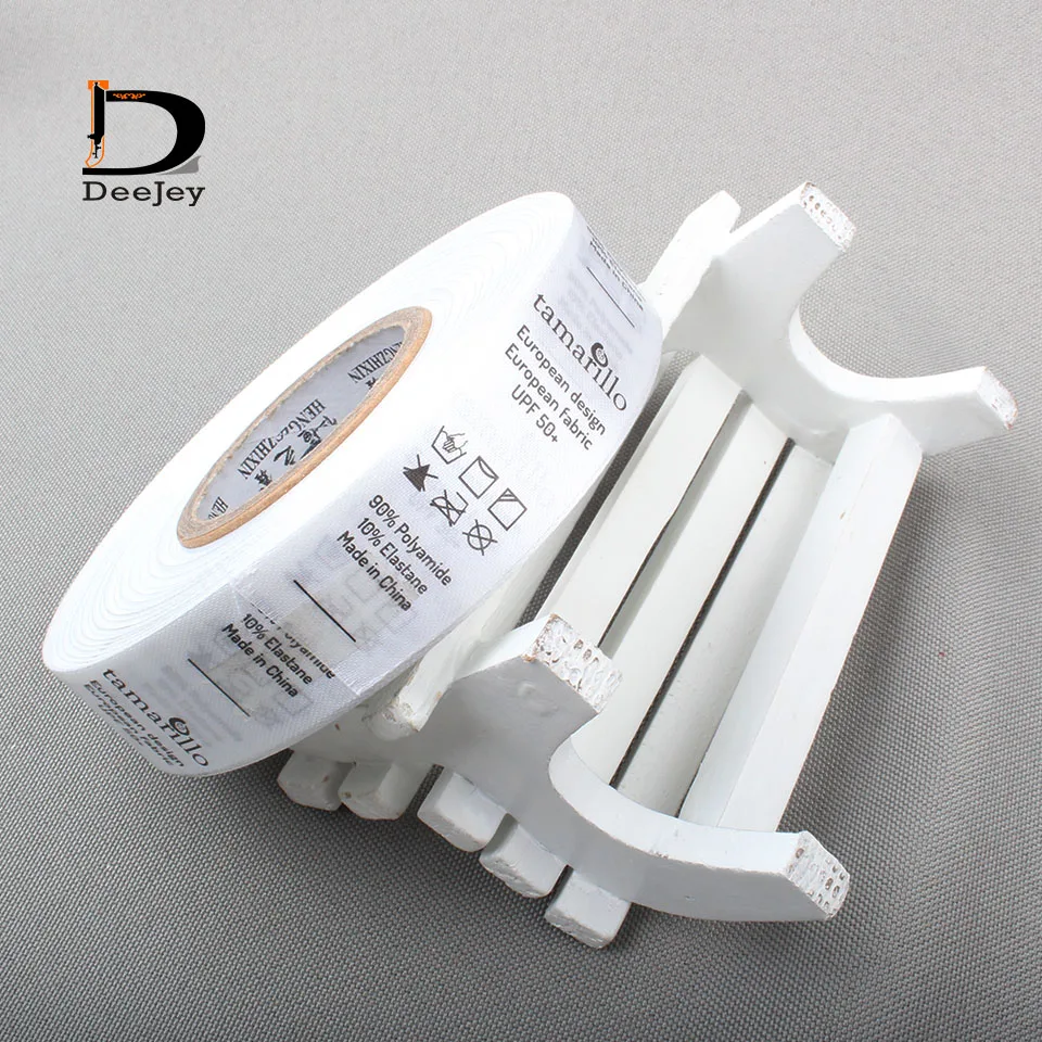 Новый дизайн Заказные шелковые этикетки для ухода печать ручная стирка