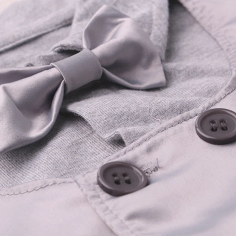 Одежда для маленьких мальчиков модные платья на крестины имитация двух