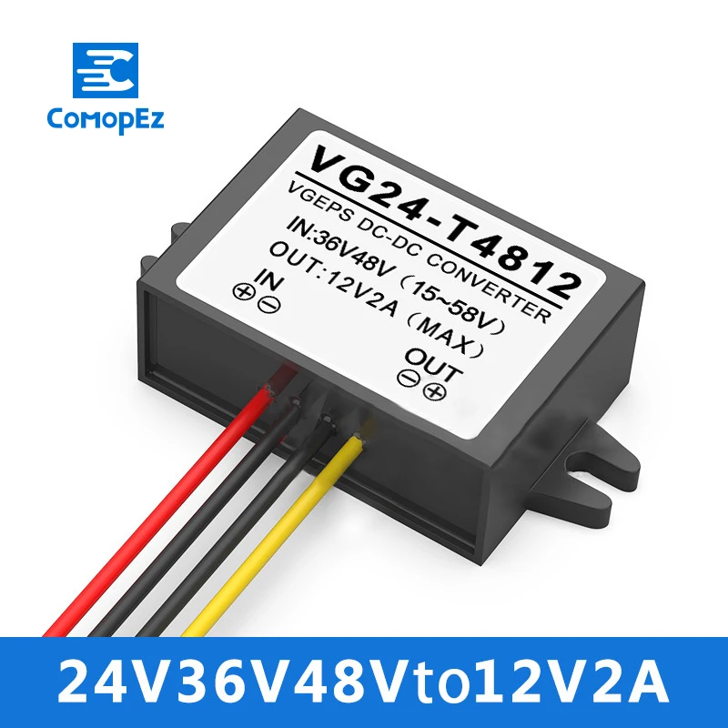 36V 48V 12V 2A Напряжение конвертер постоянного тока понижающий преобразователь CE по