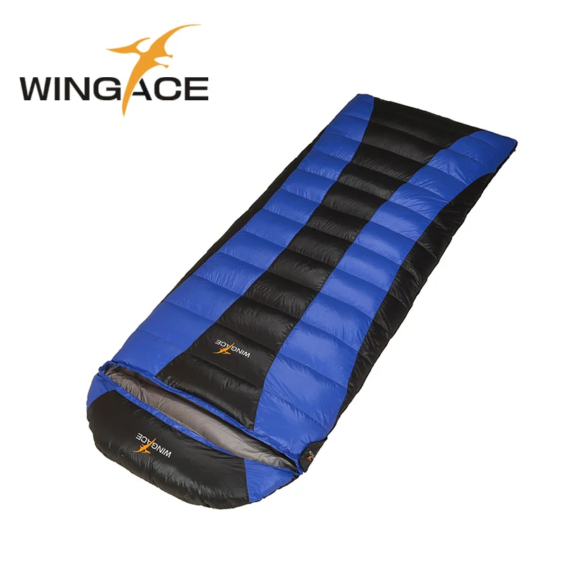 WINGACE заполнить 600 г 1000 гусиный пух спальный мешок Сверхлегкий конверт Кемпинг