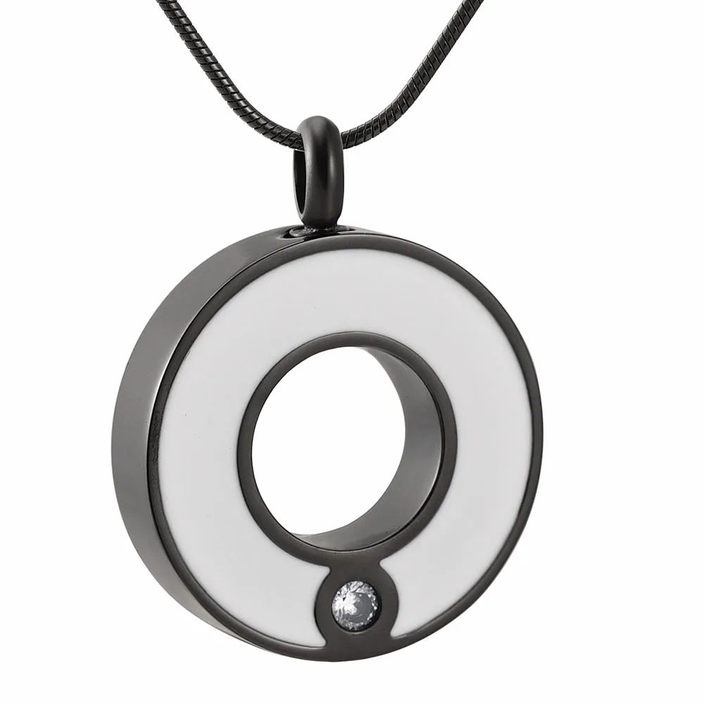 8074 Круглый круглый из нержавеющей стали прах питомца Keepsake Memorila Urn ювелирных