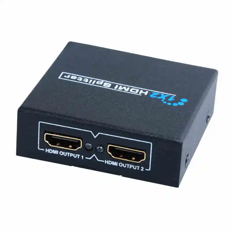 Новый 2 порта 1x2 1 вход выхода усиленный HDMI-совместимый сплиттер/распределитель