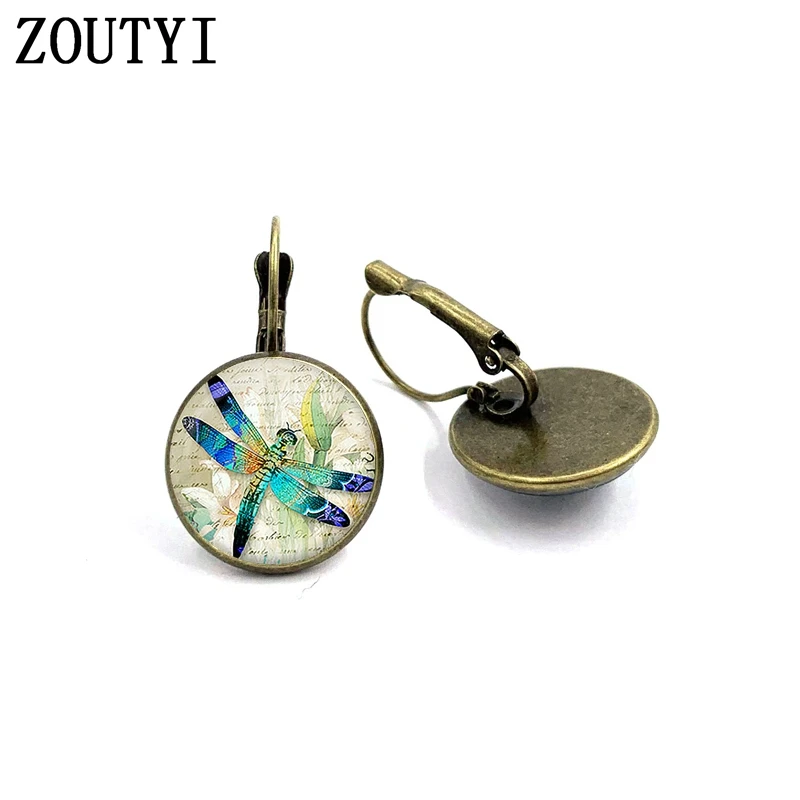 Новые/Гламурные Модные Винтажные эмалированные стеклянные серьги с узором