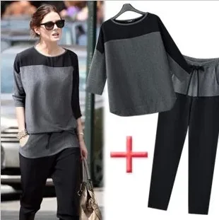 Женский флисовый комплект из 2 предметов свободная толстовка с круглым вырезом и