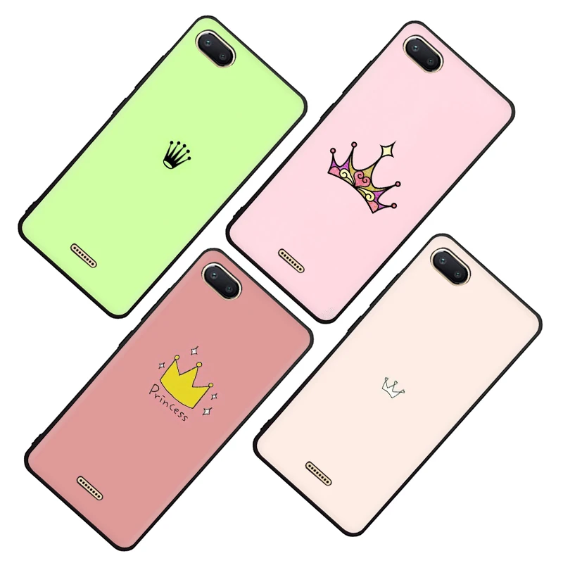 Принцесса Королева Корона король мягкий чехол для телефона для Redmi 4A 4X5 6 A Plus Pro 7 GO Note 4 4X5 6 7 8 Pro 7A K20 pro