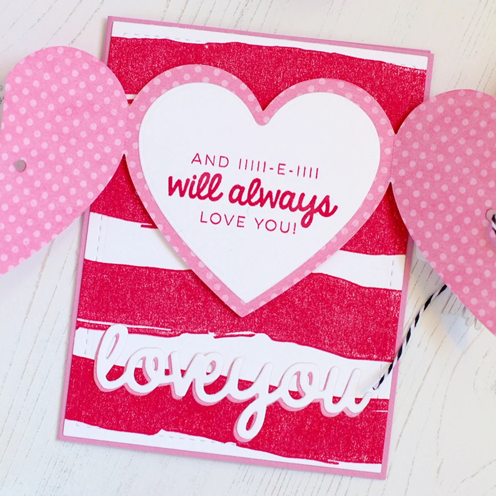 Складной сердце тег резки металла умирает Новый 2019 Скрапбукинг альбом тиснение