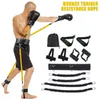Тренировочный тренажер с защитой от прыжков, набор для упражнений на веревку для фитнеса, растягивающийся ремешок для ног, подпрыгивающий инструмент для тренировок