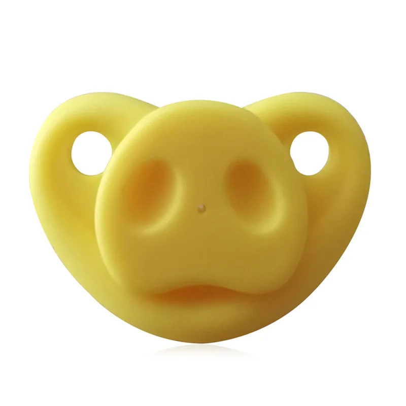 New Baby Pacifier Dummy Kids Funny Pig Nose Shape Food Grade Silicone Nursing Nipple Newborn Orthodontic Nipples | Мать и ребенок