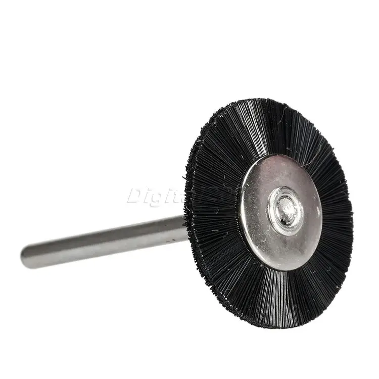 5 шт. плоское нейлоновое колесо со щетиной абразивная щетка для бура вращающегося