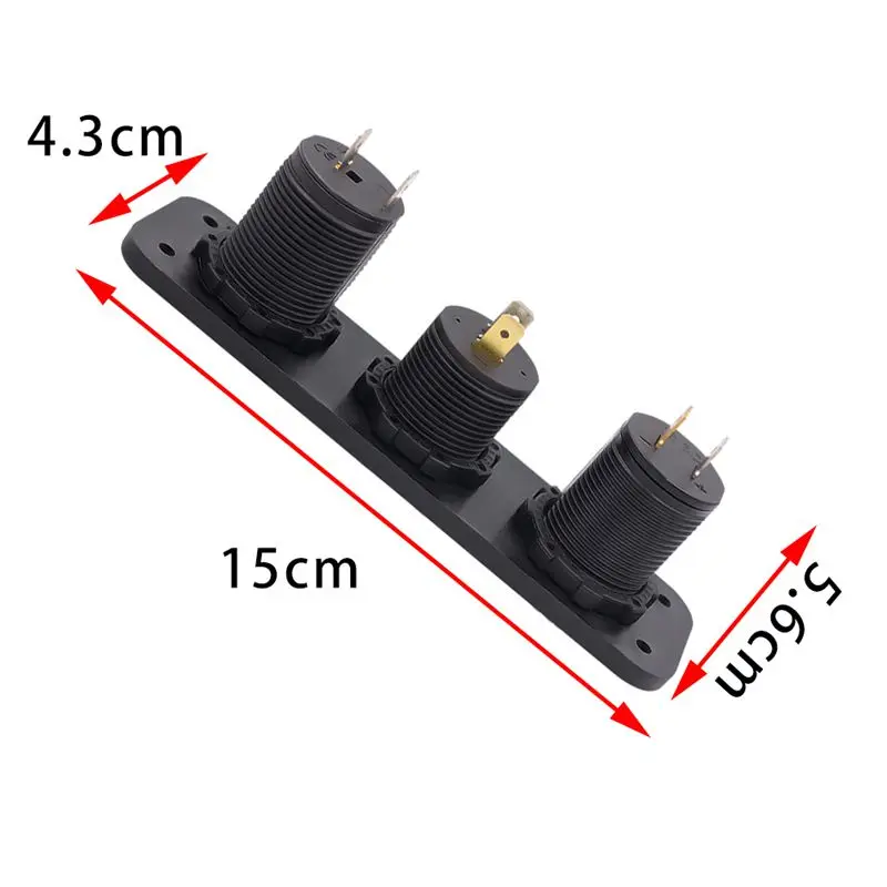 Автомобильное зарядное устройство вилка мотоцикла двойной USB адаптер 12 В/24 В