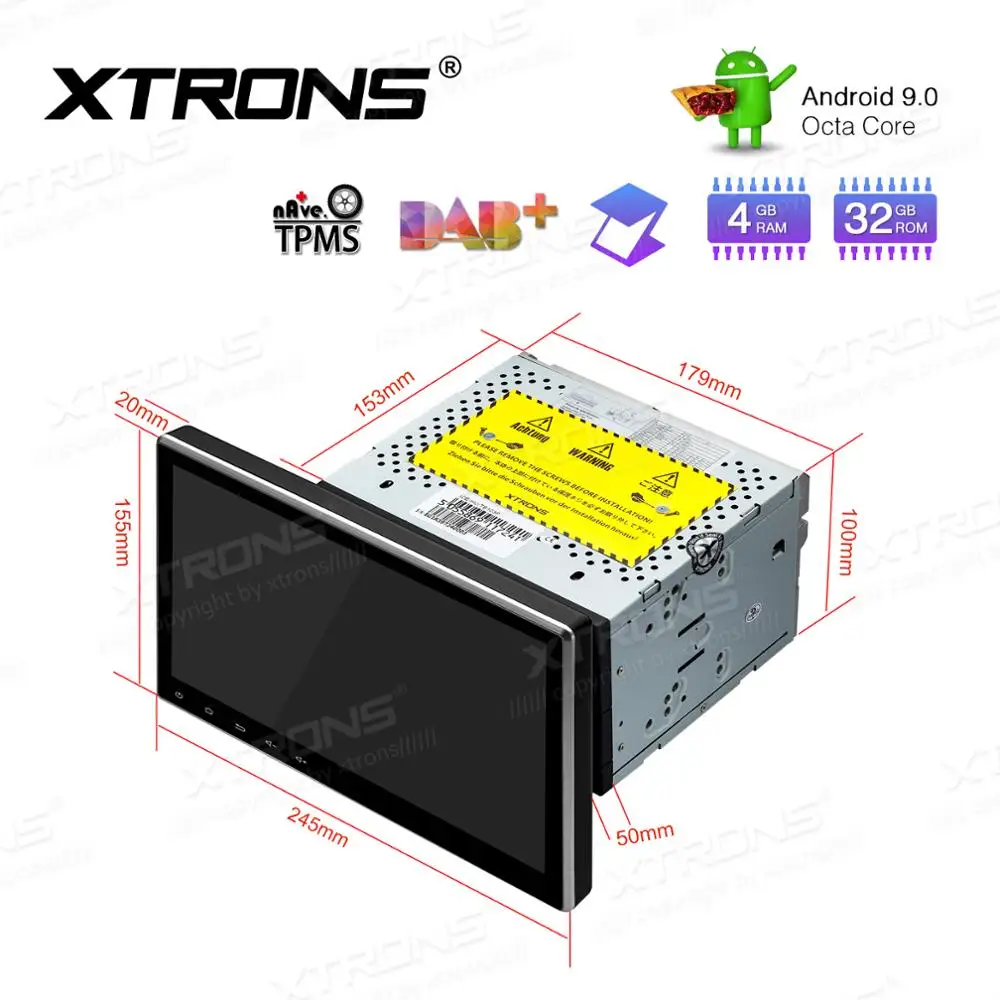 XTRONS 2 Din 10 1 ''Android 9 0 Восьмиядерный Универсальный Автомобильный DVD Радио стерео