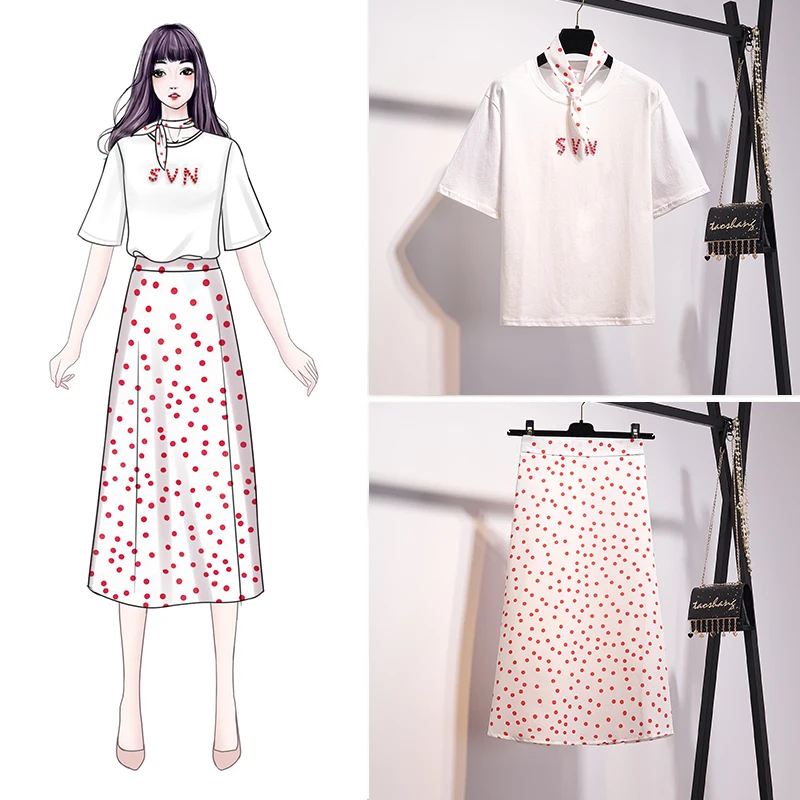 MUMUZI/комплект из двух предметов Женский комплект 2 шт. футболка с короткими