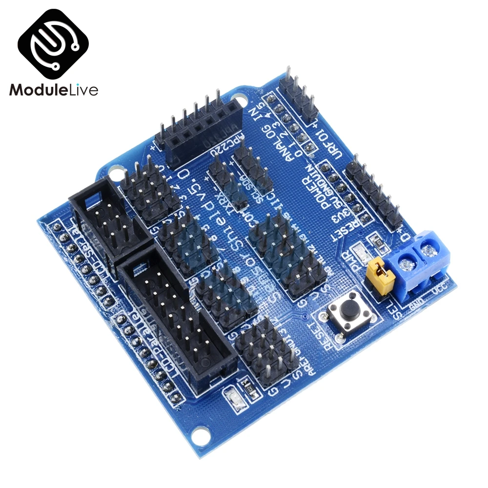 V5.0 5 0 сенсор Щит Плата расширения для Arduino IDE электронные строительные блоки робот