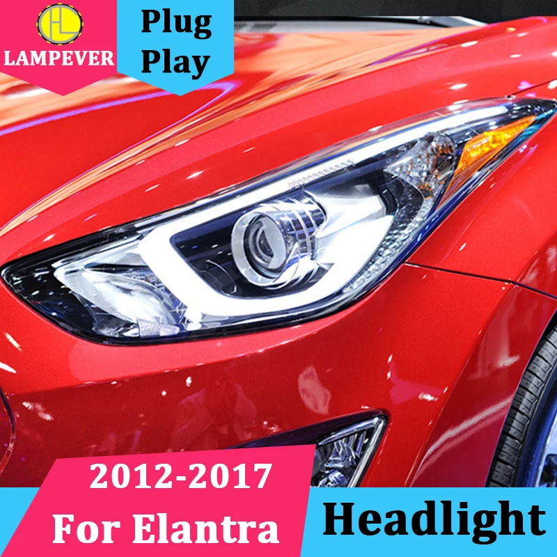 Передсветильник фара ближнего и дальнего света 2012 2017 для Elantra|Фара авто в сборе| |