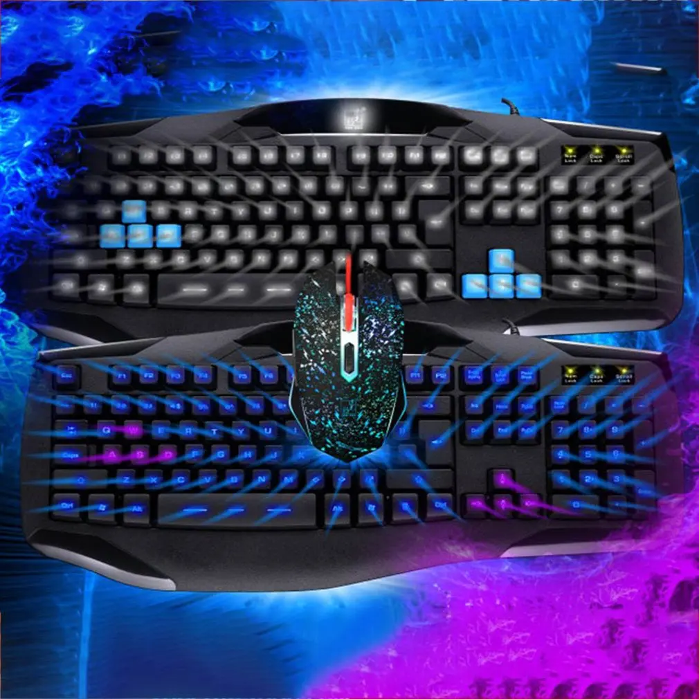 G12 светильник, клавиатура, мышь, набор, Usb кабель, игра, Esport, клавиатура, мышь, игровое оборудование, набор, компьютерные аксессуары