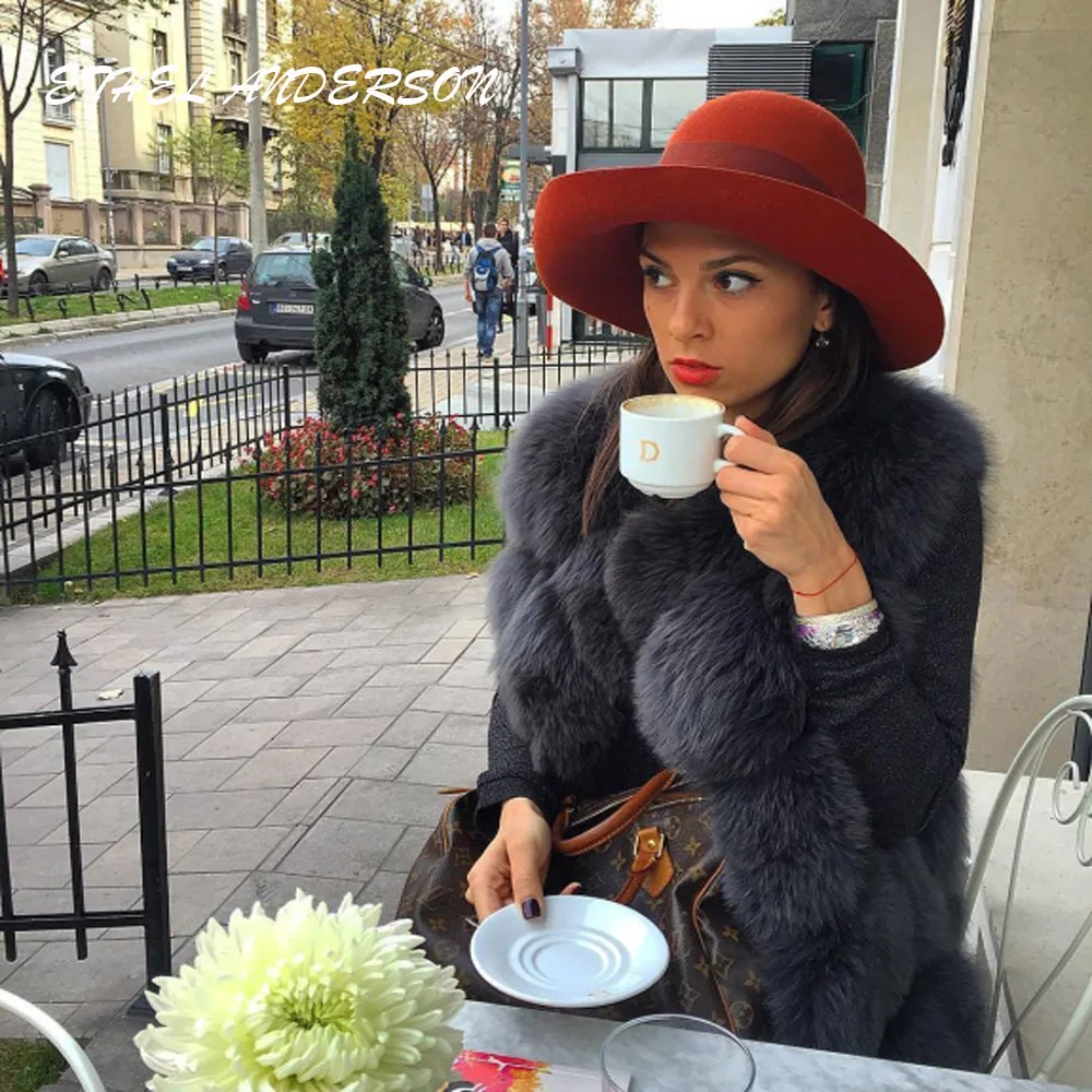 100% Imported Finland Real Fox Fur Vest Natural Whole Fox Fur Vest Gilet Women Standard Covered Jackets Coat Plus Size 3XL