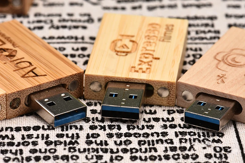 SHANDIAN Пользовательский логотип деревянный usb+ коробка флэш-накопитель карта памяти 4 ГБ 8 ГБ 16 ГБ 32 ГБ 64 ГБ Флешка логотип для фотографии свадьбы