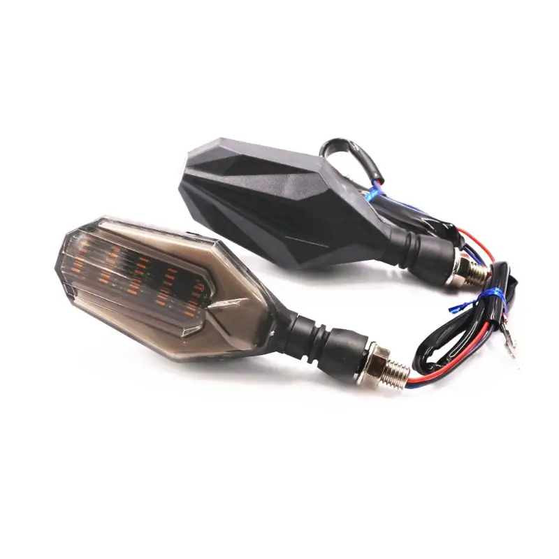 2Pcs 12v LED Motorcycle Turn Signal Light Running Lamp Bright Indicator Moto Clignotant Blinker For Daytime Night |