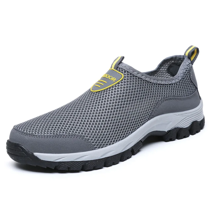 Fashion Men Casual Shoes Slip-on Summer Breathable Mesh Men's Flats Trainers Sneaker Water Loafers Shoe Mens Zapatos Hombre | Обувь