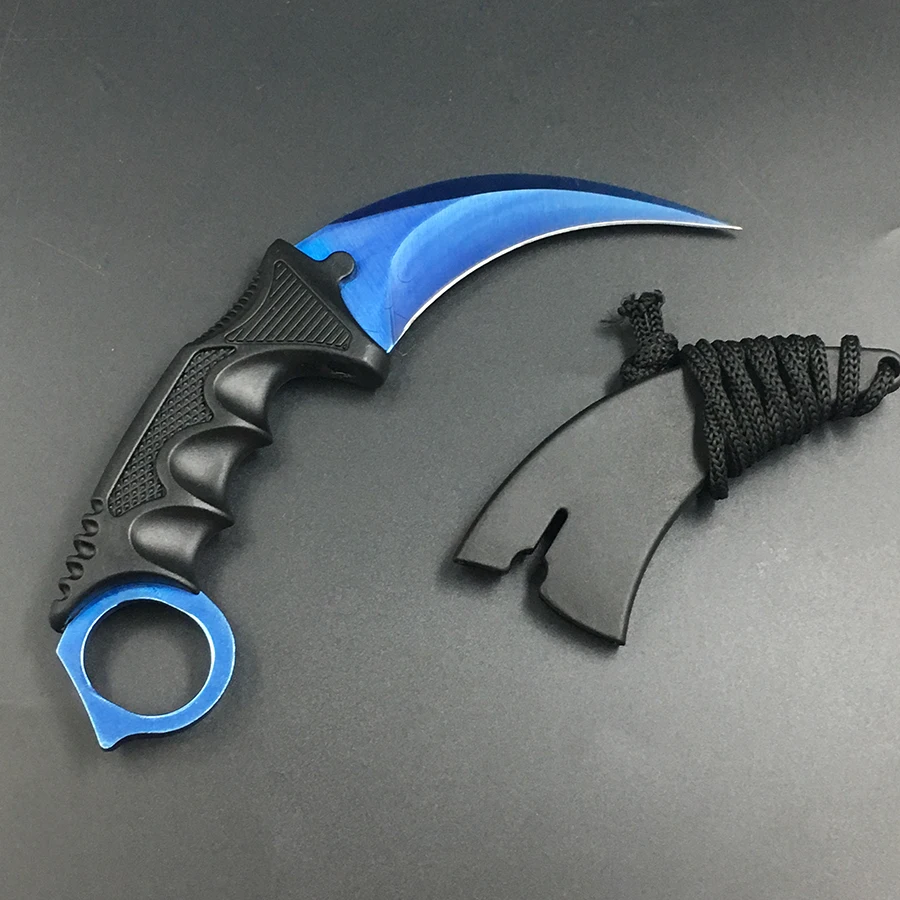 CS GO Karambit нож в стиле игры "Counter-Strike" ножи выживания нож для охоты и кемпинга ganzo складной нож Navajas