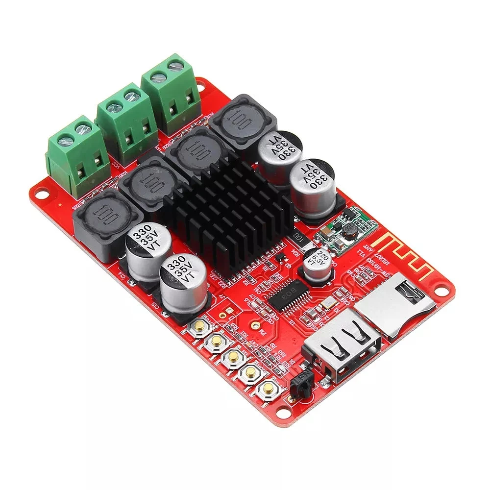 Цифровой беспроводной модуль приемника bluetooth HF183 TPA3116 2X50W Плата усилителя U-диск TF
