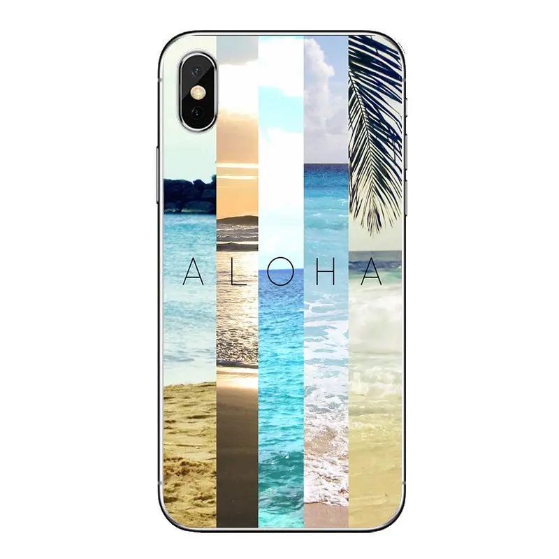 Накладные цветные кокосовые пальмы Aloha для Motorola Moto X4 E4 E5 G5 G5S G6 Z Z3 G3 C Play Plus