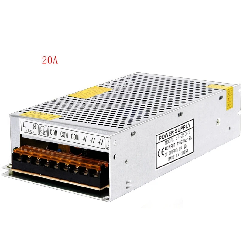 AC 110 В 220 к DC 12 2A 5A 10A 20A 30A 40A 50A трансформатор Питание переключатель адаптер драйвер