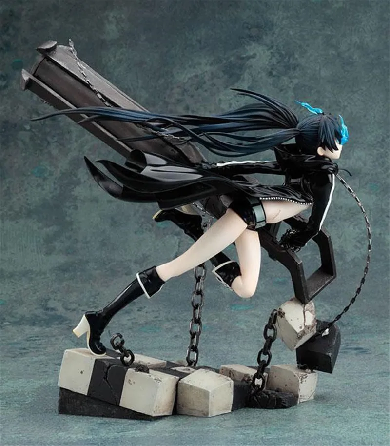 J Ghee Black Rock Shooter работает анимация версия 1/8 Масштаб Окрашенные ПВХ фигурка