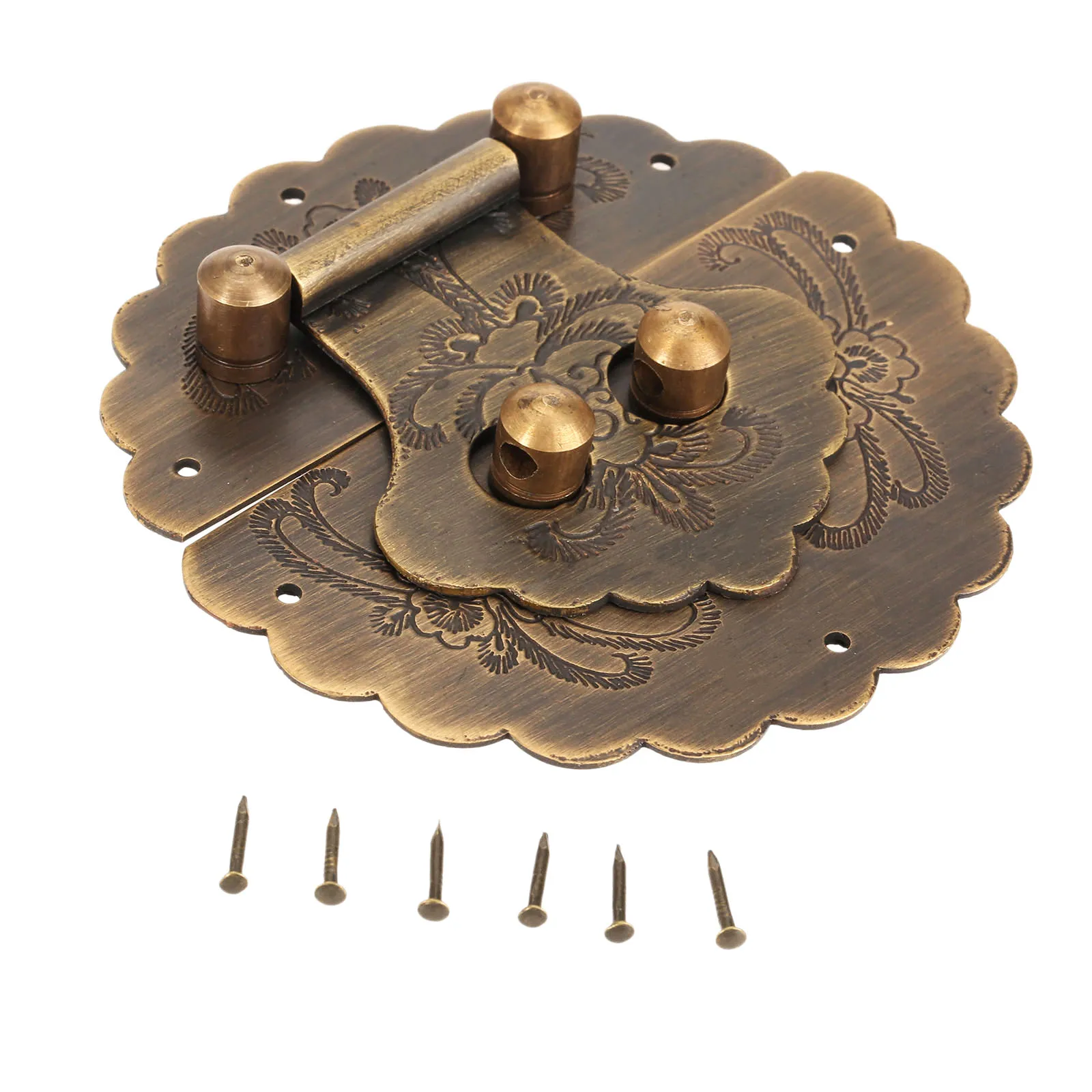 DRELD антикварная китайская мебельная фурнитура латунная накладка под навесной