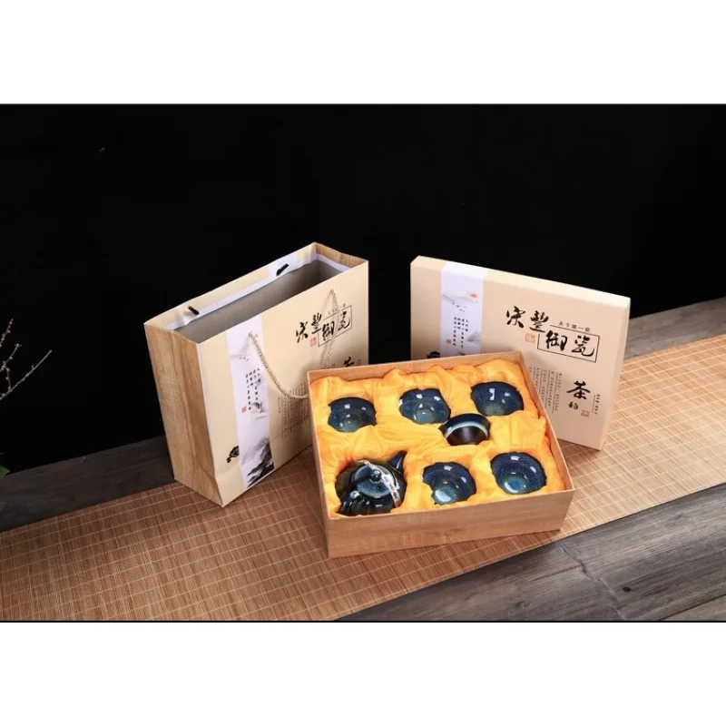 Китайский Селадон Чайный набор кунг фу фарфоровый чайный традиции ГАИ Ван чайная