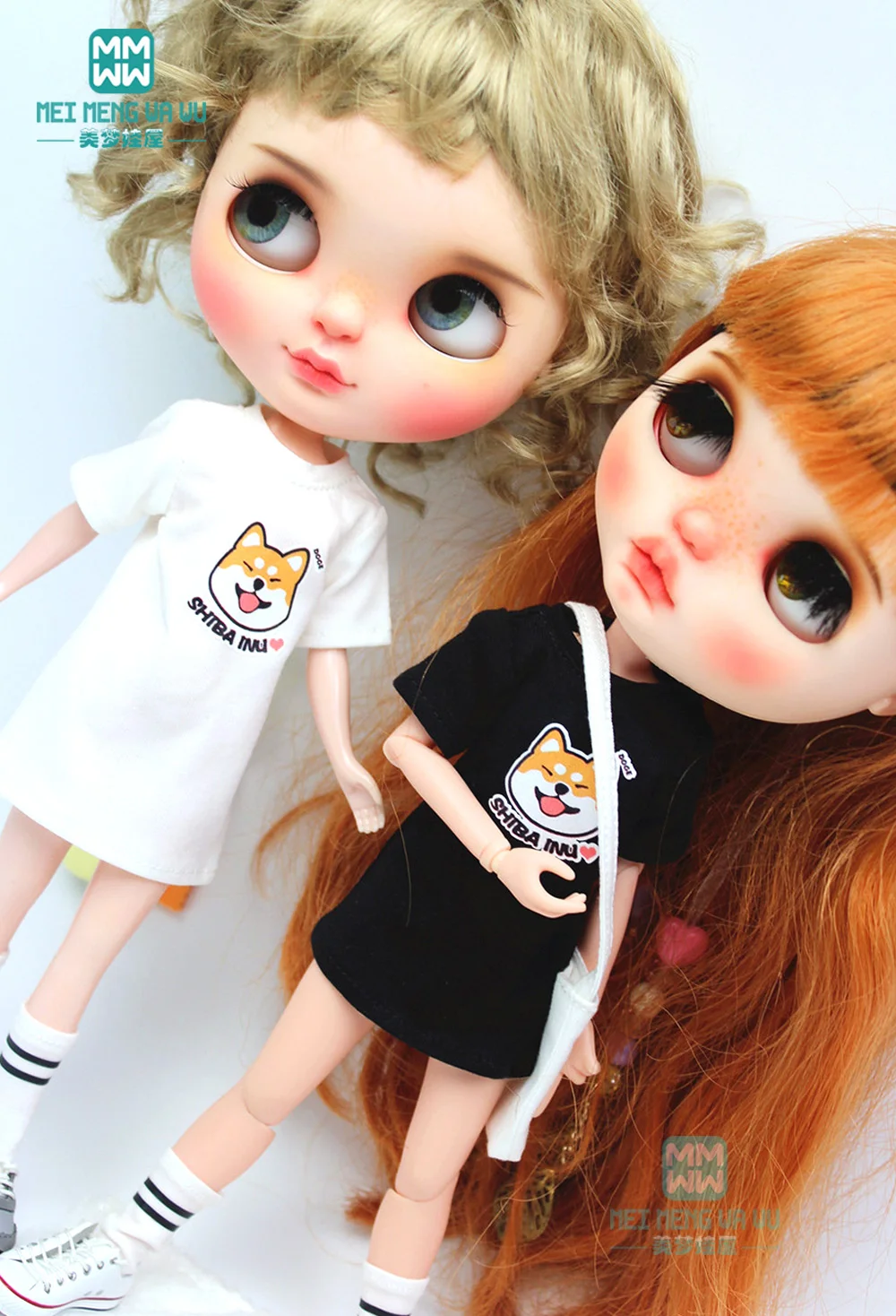 Новинка 2019 одежда Blyth Azone модная трендовая длинная футболка носки для 28 30 см 1/6