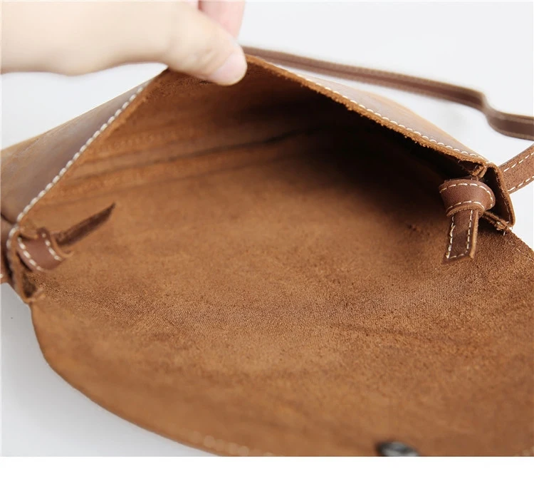 AETOO Ностальгический стиль ретро чистый верхний слой кожи мини сумка-мессенджер