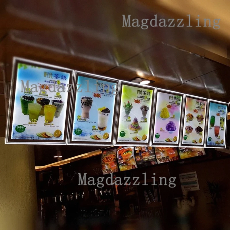 Светодиодный иллюминированная акриловая меню Панели Системы A2 светодиодный