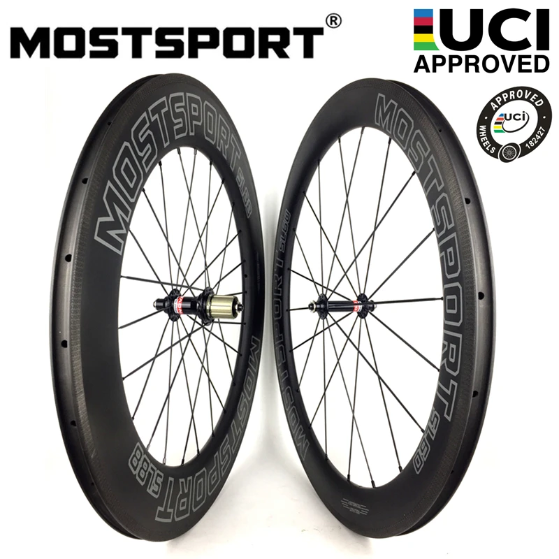 MOSTSPORT 60 мм/88 мм клинчер Углеродные колеса для шоссейного велосипеда/TT