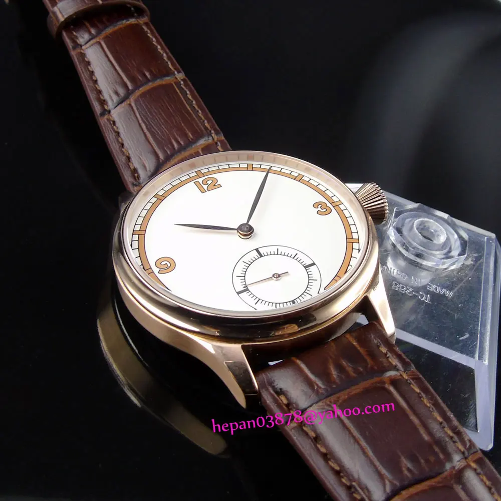 Стерильные мужские часы P188 простой набор из нержавеющей стали 44 мм с розами и