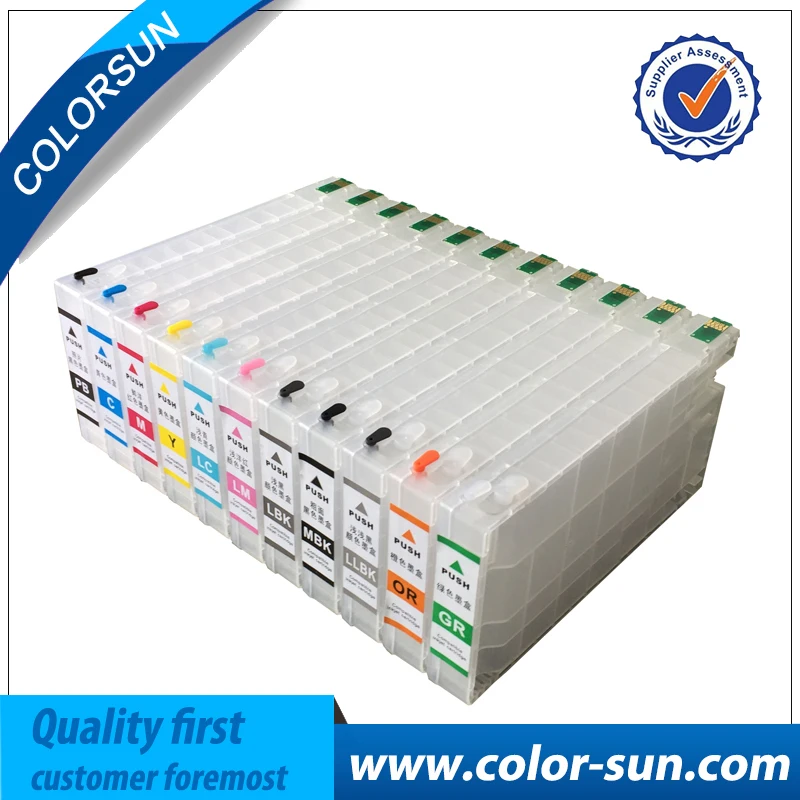 T6551-T6559 T655A T655B пустой пополняемый картридж с чипом сброса для Epson Stylus Pro 4910 принтер