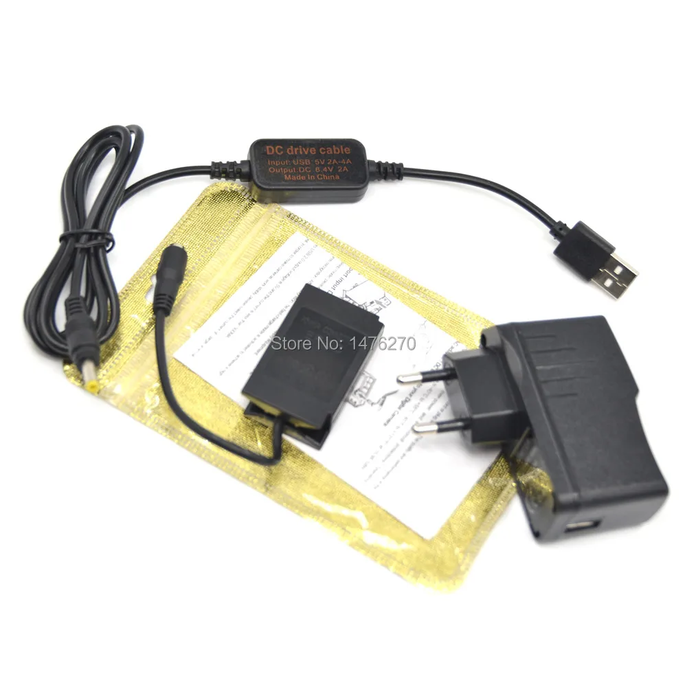 Мобильный адаптер питания USB кабель EH-5+ 5V3A зарядное устройство+ EP-5C EP5C DC муфта EN-EL20 муляж батареи для Nikon 1J1 1J2 1J3 1S1 1AW1 V3