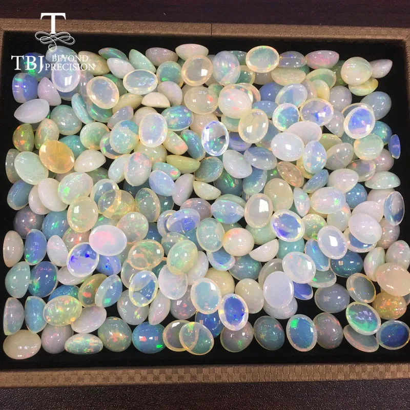 TBJ, натуральный Эфиопский Опал хорошего качества Овальный 10-12 мм 3.65ct свободные драгоценные камни для ювелирных изделий diy