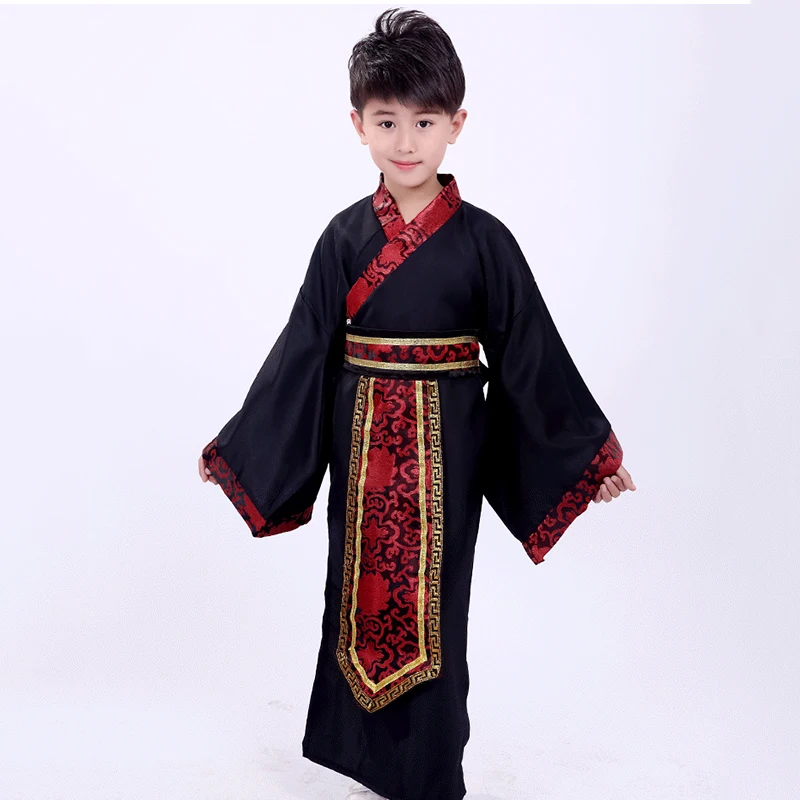 Танцевальный костюм для мальчиков Hanfu Китайская национальная одежда выступлений