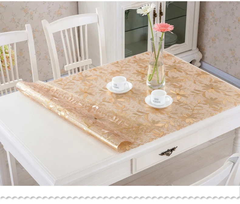 coloured soft glass table cloth, plastic table mat Rectangle Waterproof table Oil cloth Table Cover Decor Kitchen Table cloth