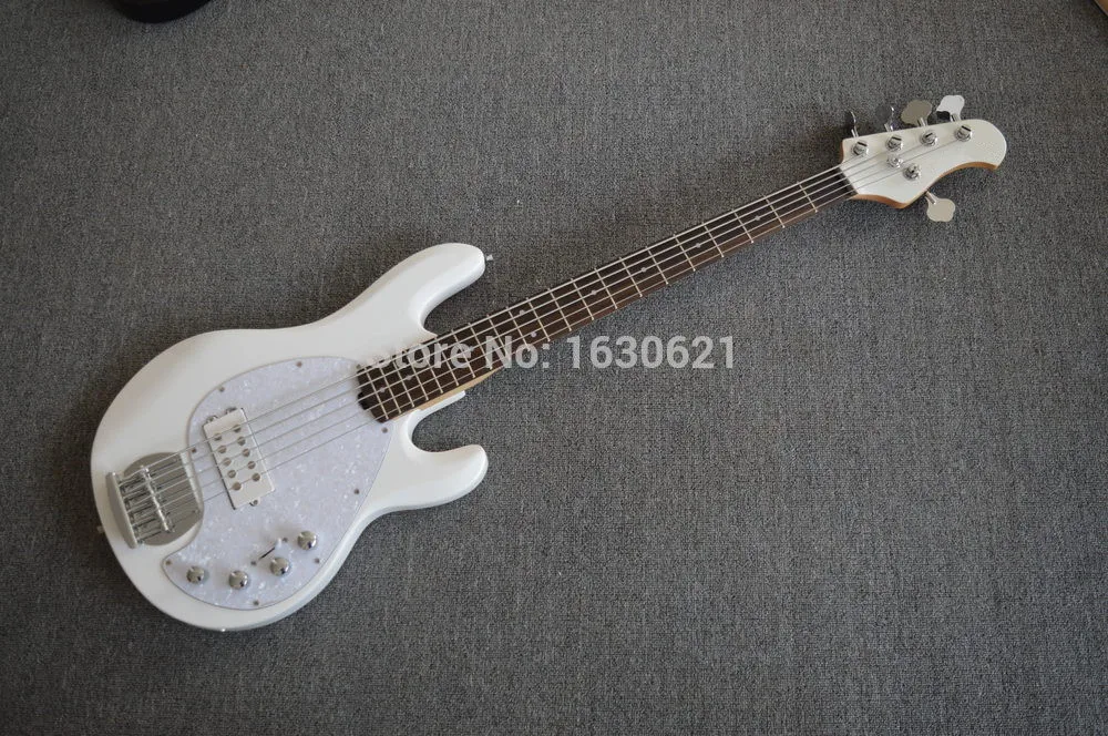 Новинка 2019 года фабрика + белый 5 струн Ernie Ball music man StingRay bass Musicman deluxe электрический